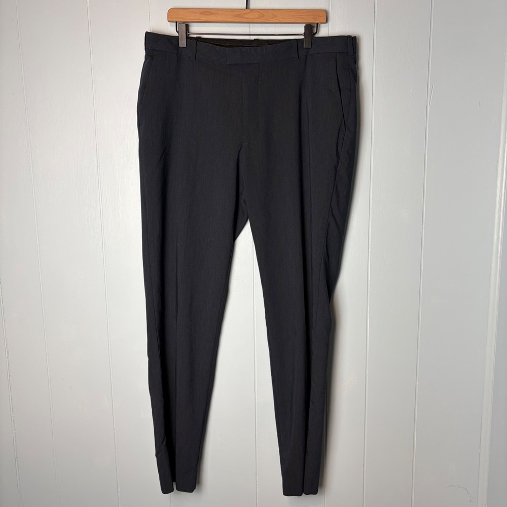 Van Heusen‎ Flex Straight Fit Dress Pants Charcoal Gray 36x32 Stretch Trousers